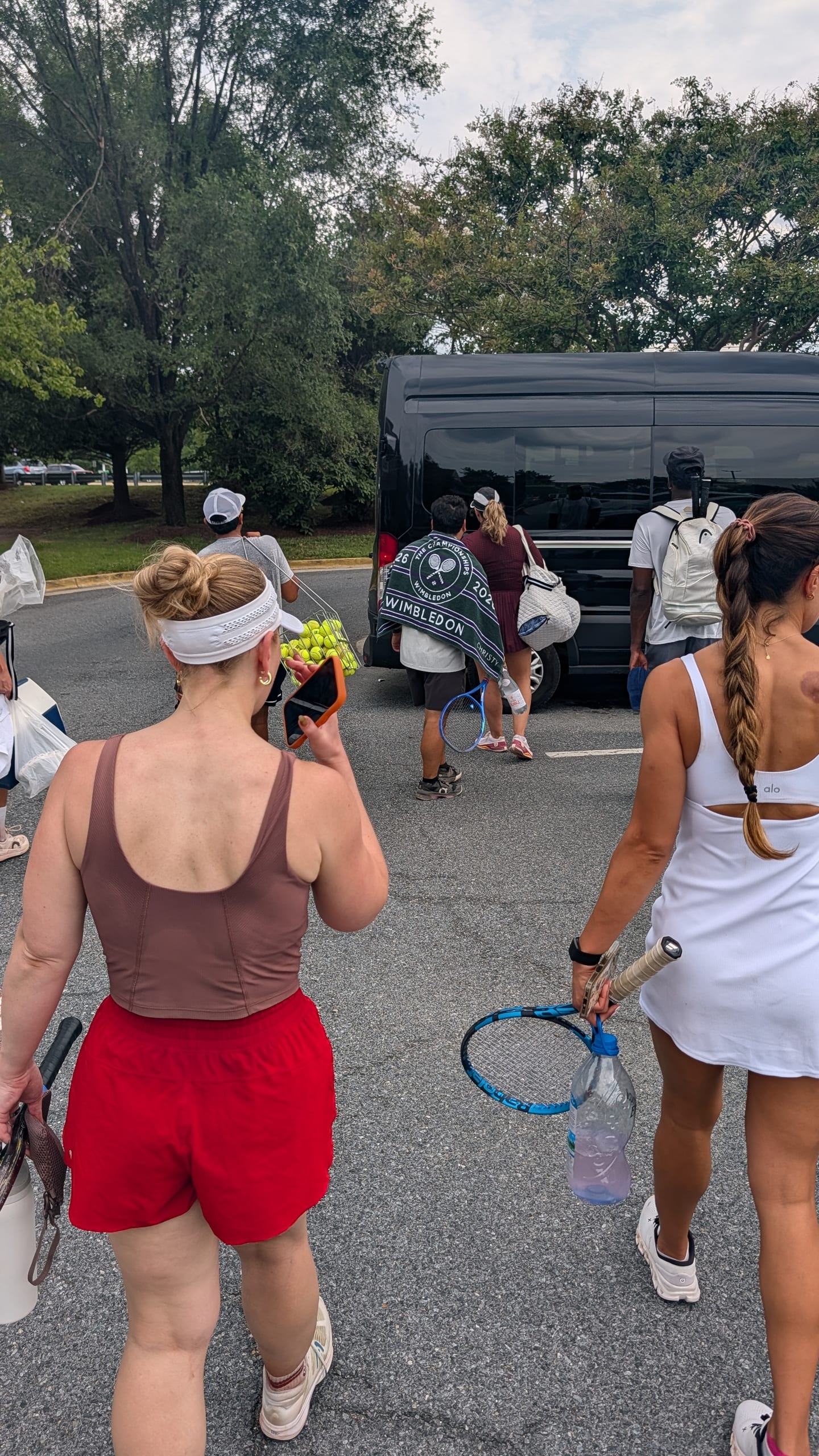 The group heading to the courts
