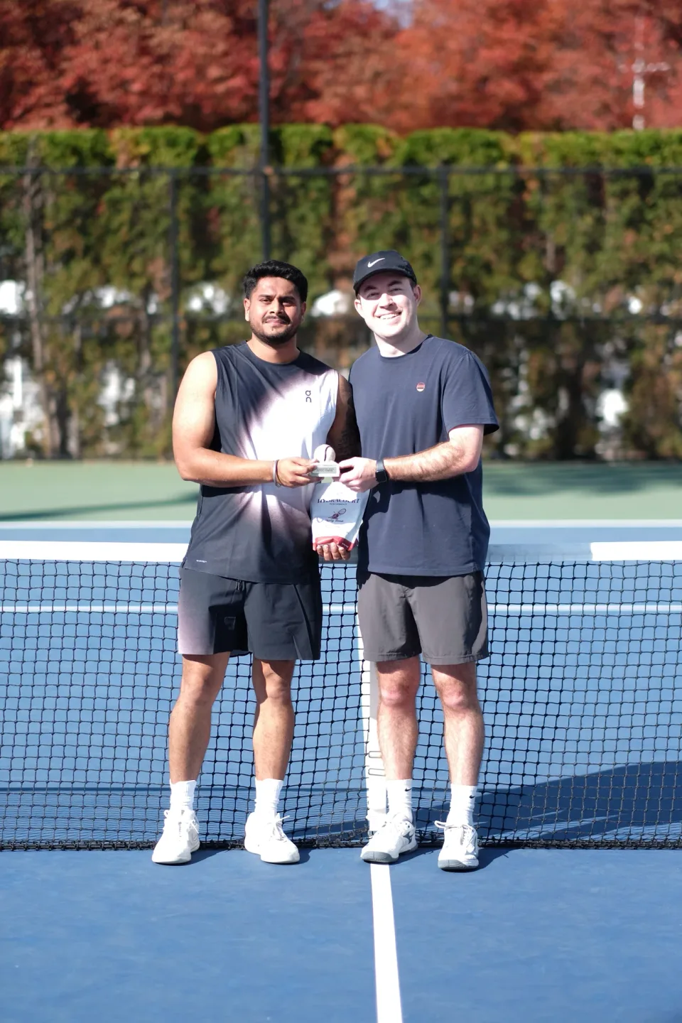 Jagnoor Singh and Collin Nathanson, D Division finalists at the 2026 Manhattan Ladder Finals