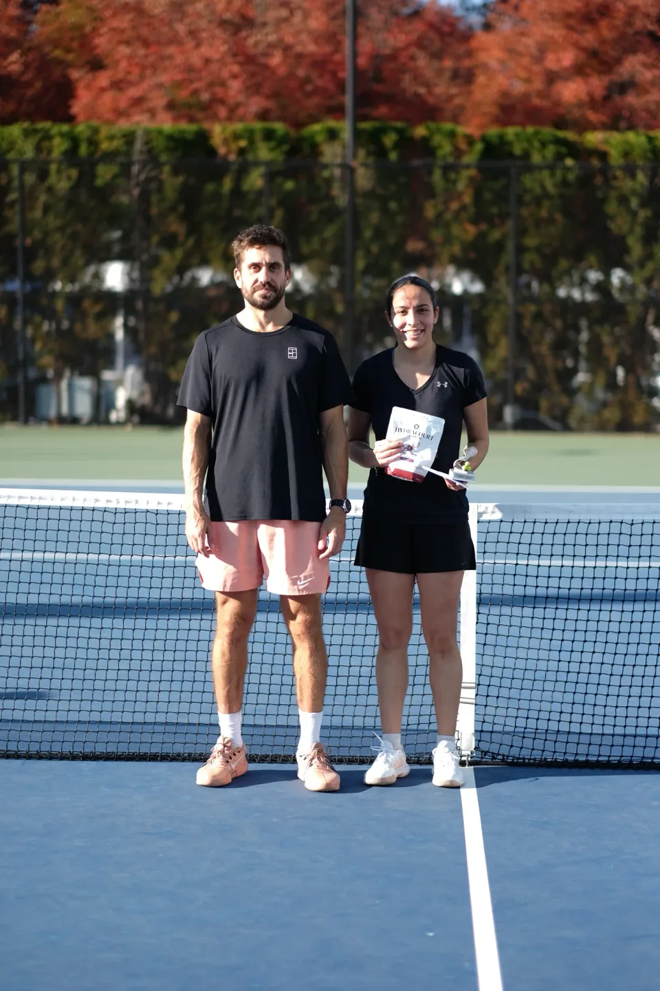 Zahra Poonevala and Anthony Palmaro, B Division finalists at the 2026 Manhattan Ladder Finals