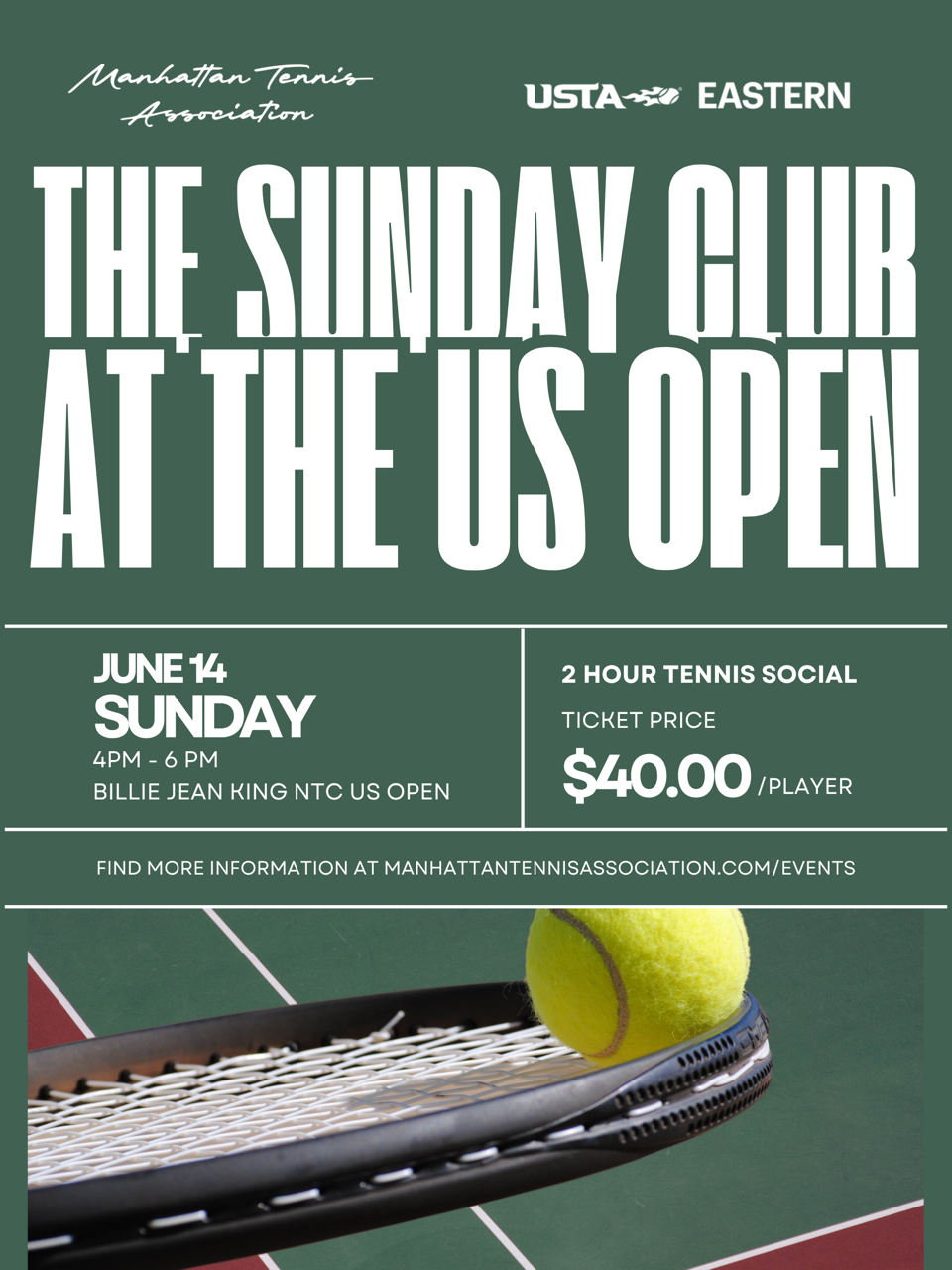 The Sunday Club at the US Open