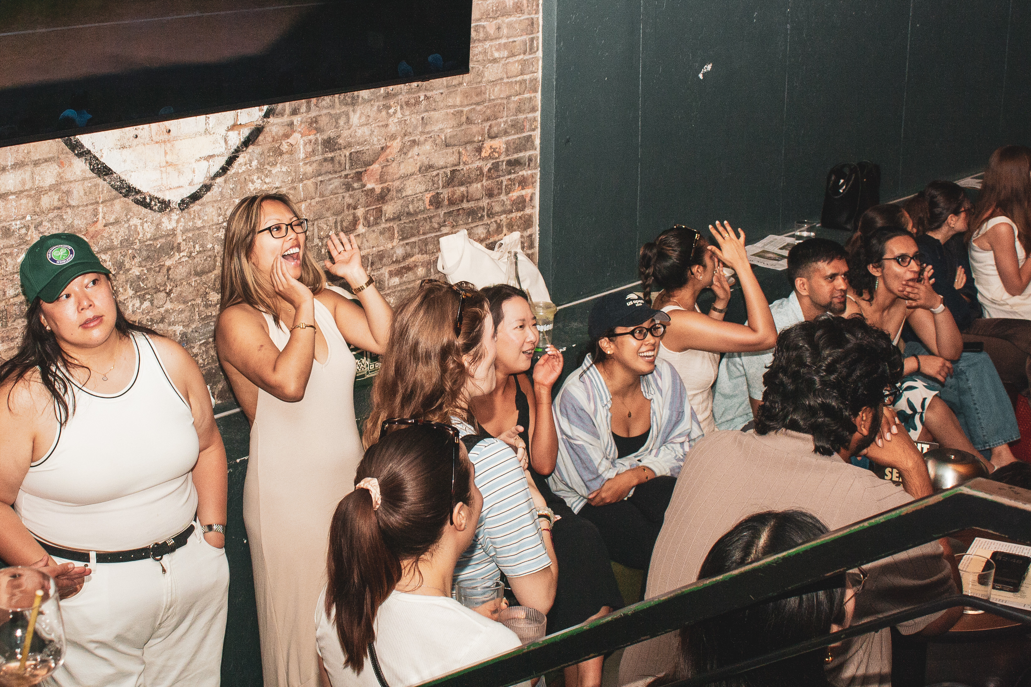 MTA members at a Wimbledon watch party