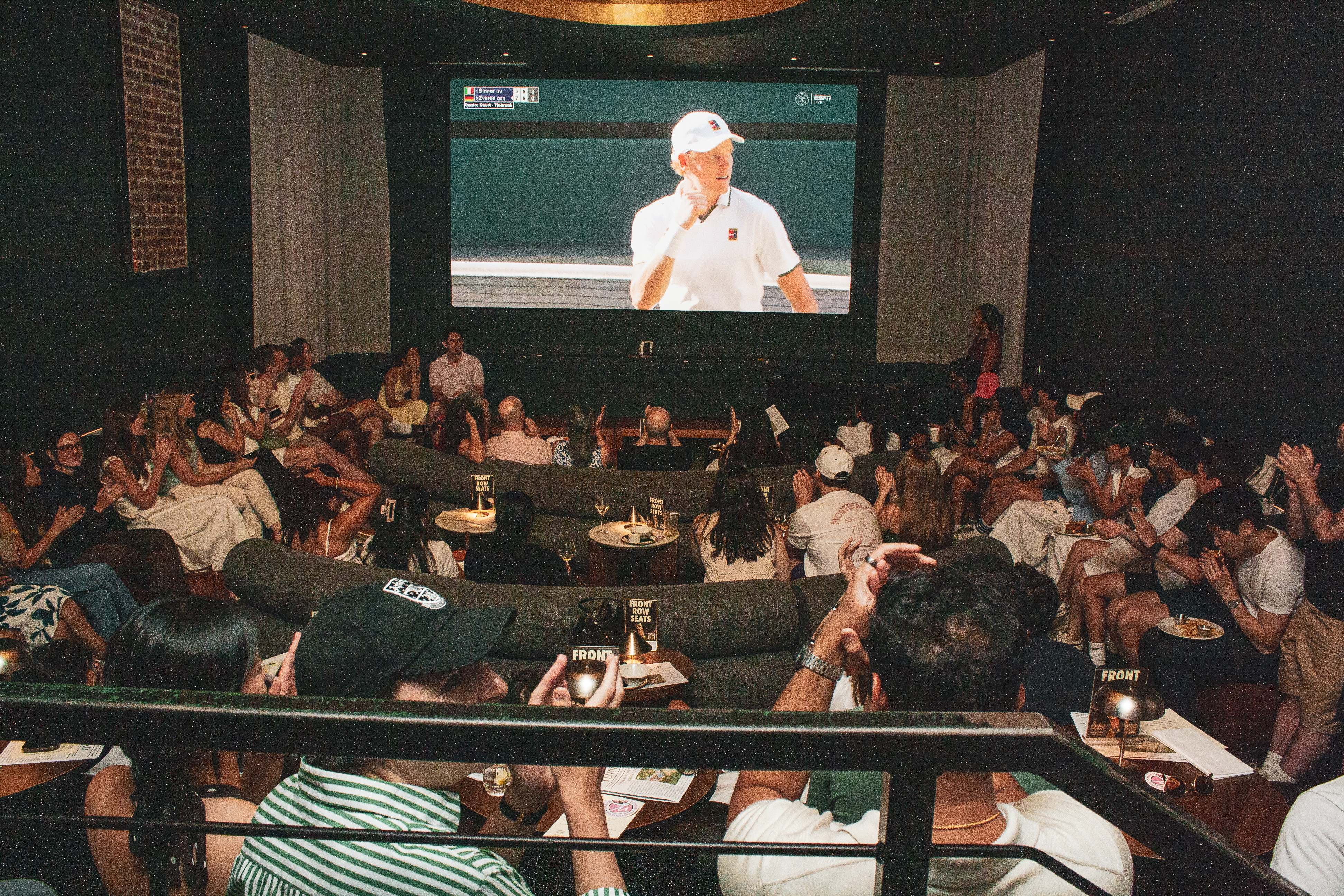 MTA members watching Wimbledon together
