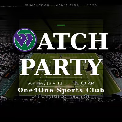 Wimbledon Watch Party flyer